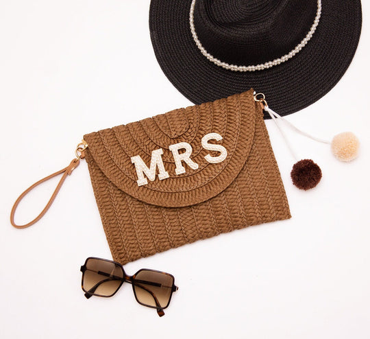 Custom Straw Clutch