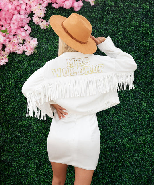 Custom White Cowgirl Jacket