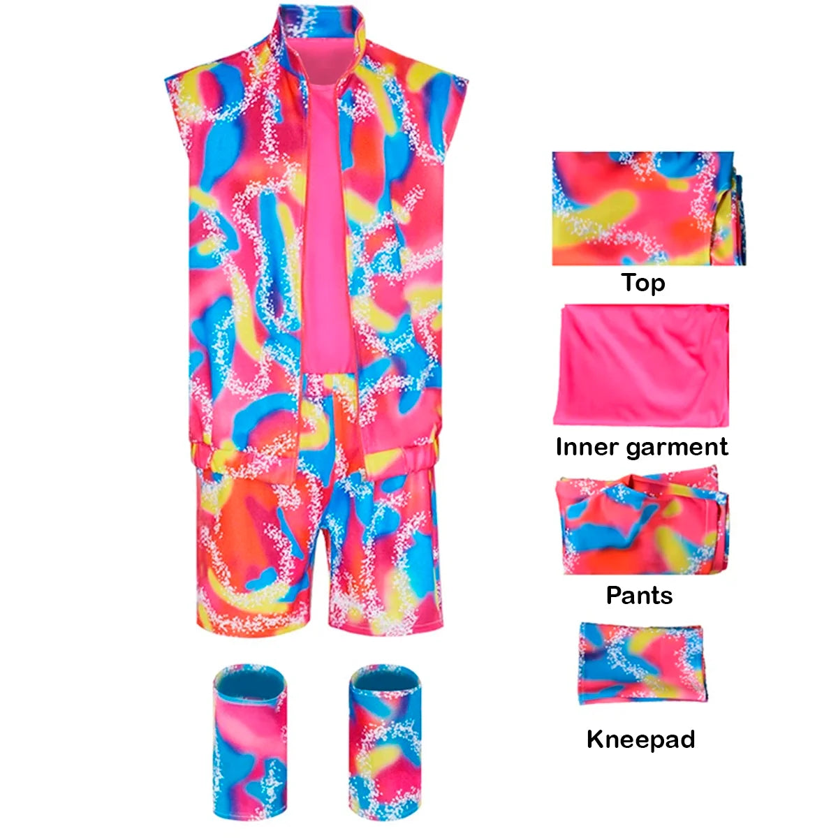 Ken and Barbie Workout Costumes Movie Rollerblade Outfit
