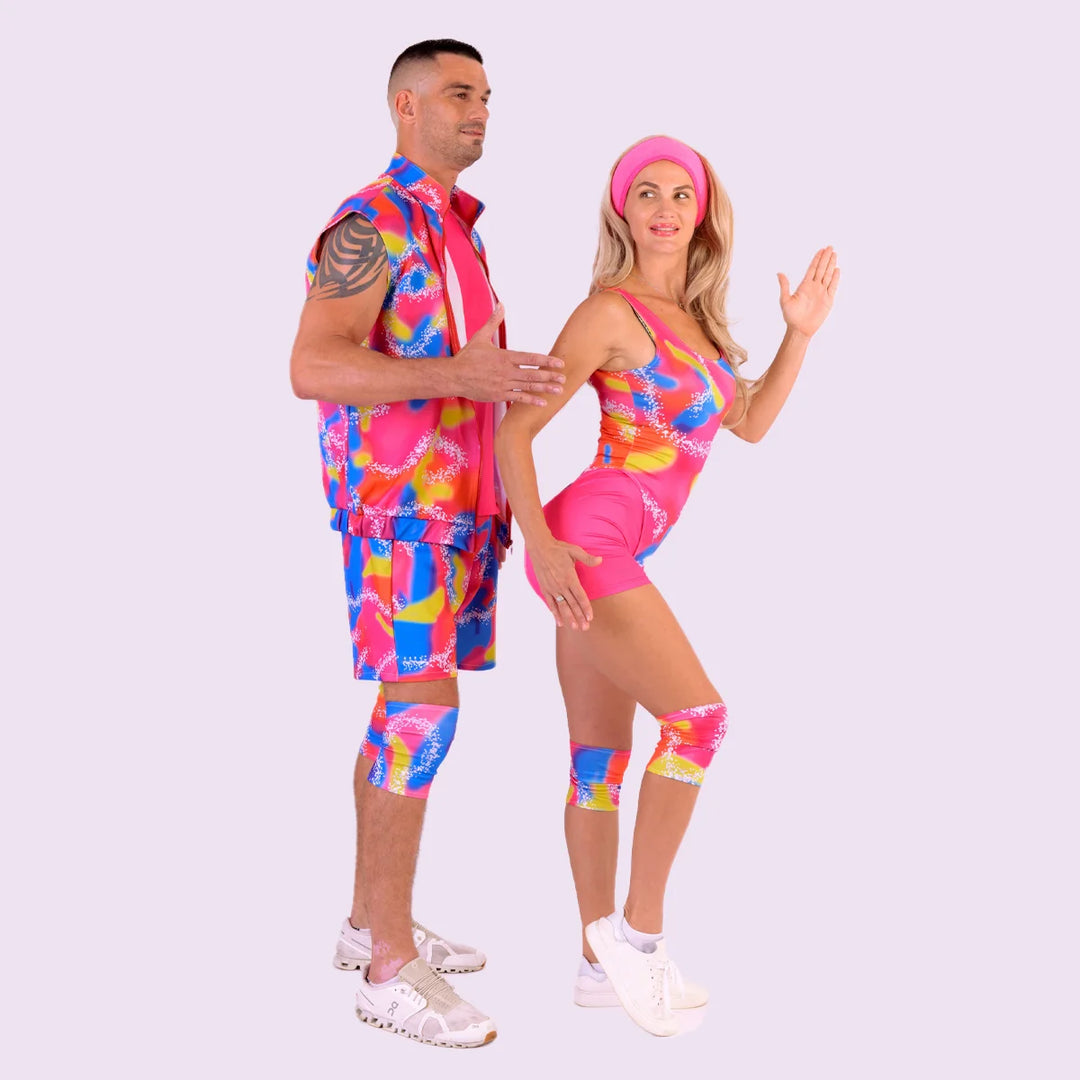 Ken and Barbie Workout Costumes Movie Rollerblade Outfit