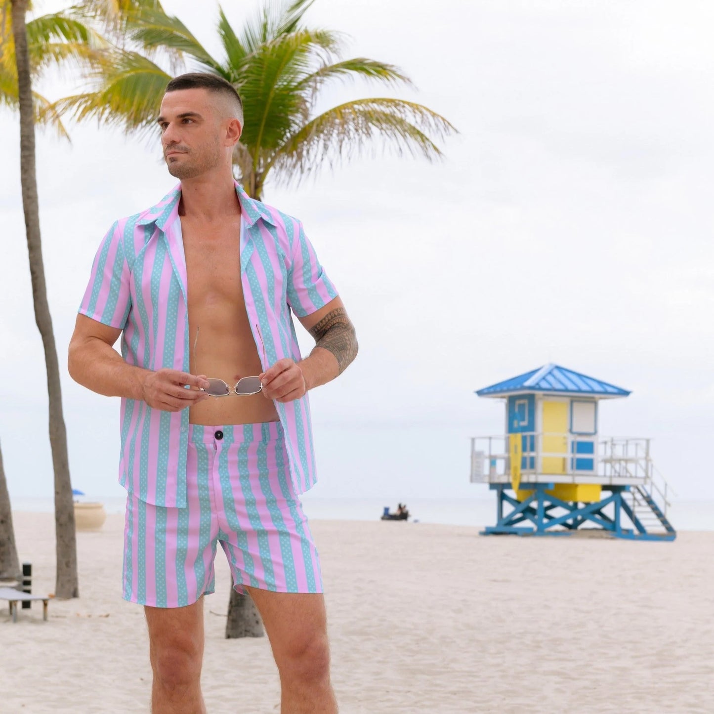 Ken Beach Sorts Set Movie Outfit