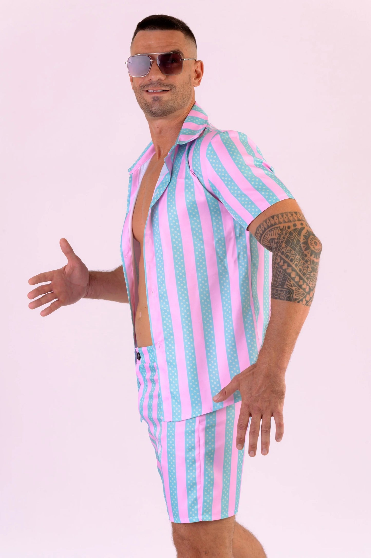 Ken Beach Sorts Set Movie Outfit