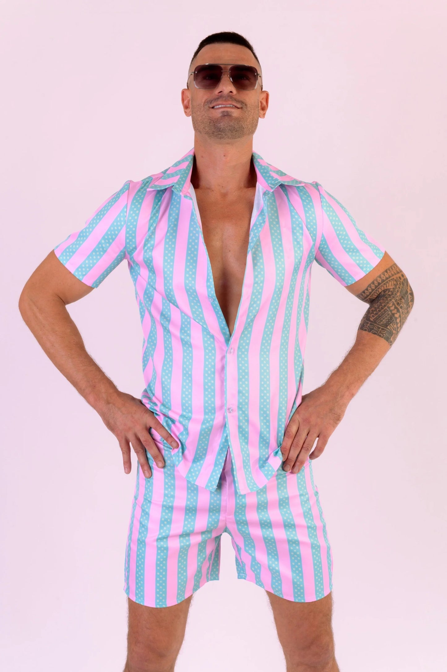 Ken Beach Sorts Set Movie Outfit
