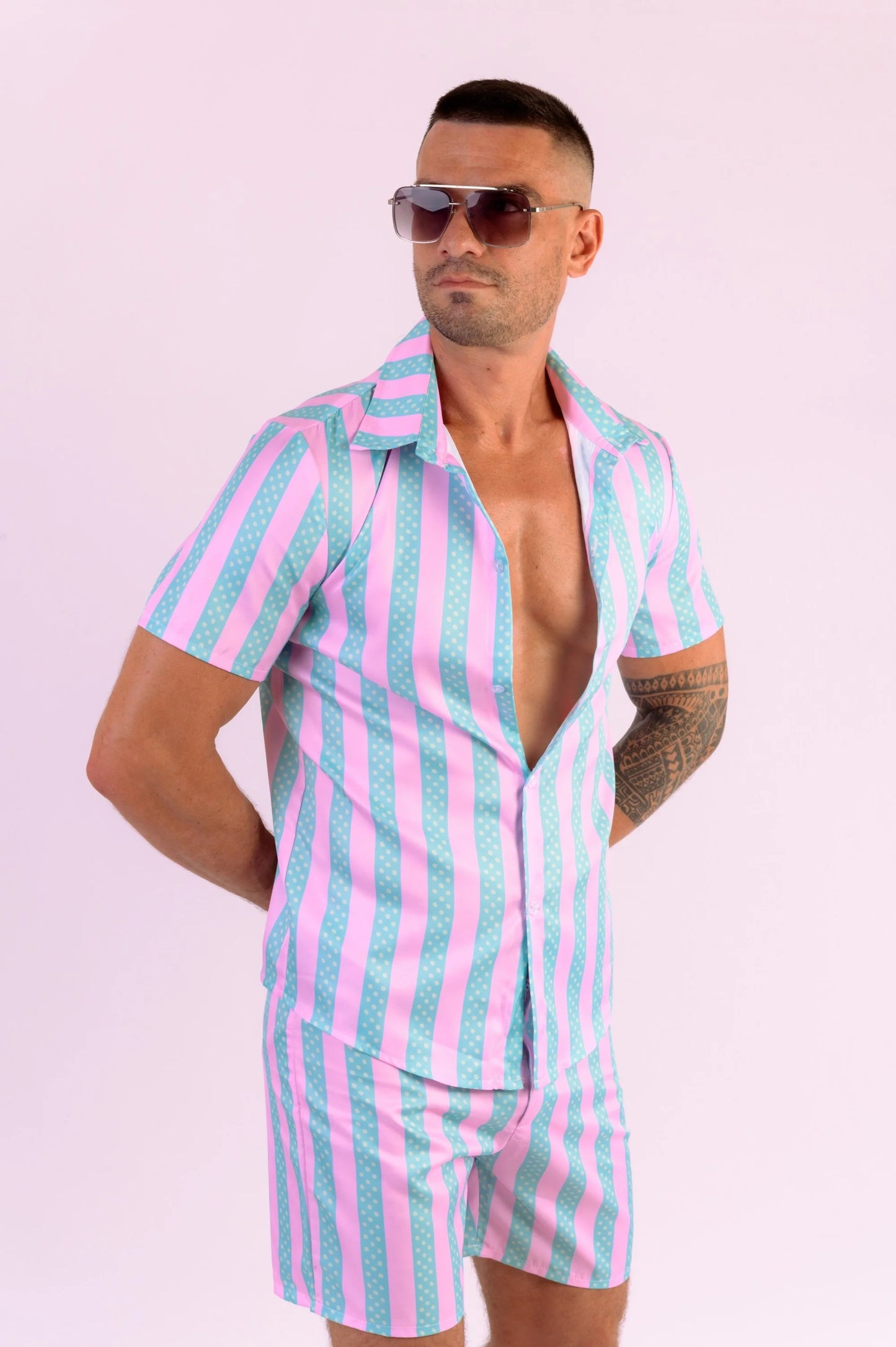 Ken Beach Sorts Set Movie Outfit