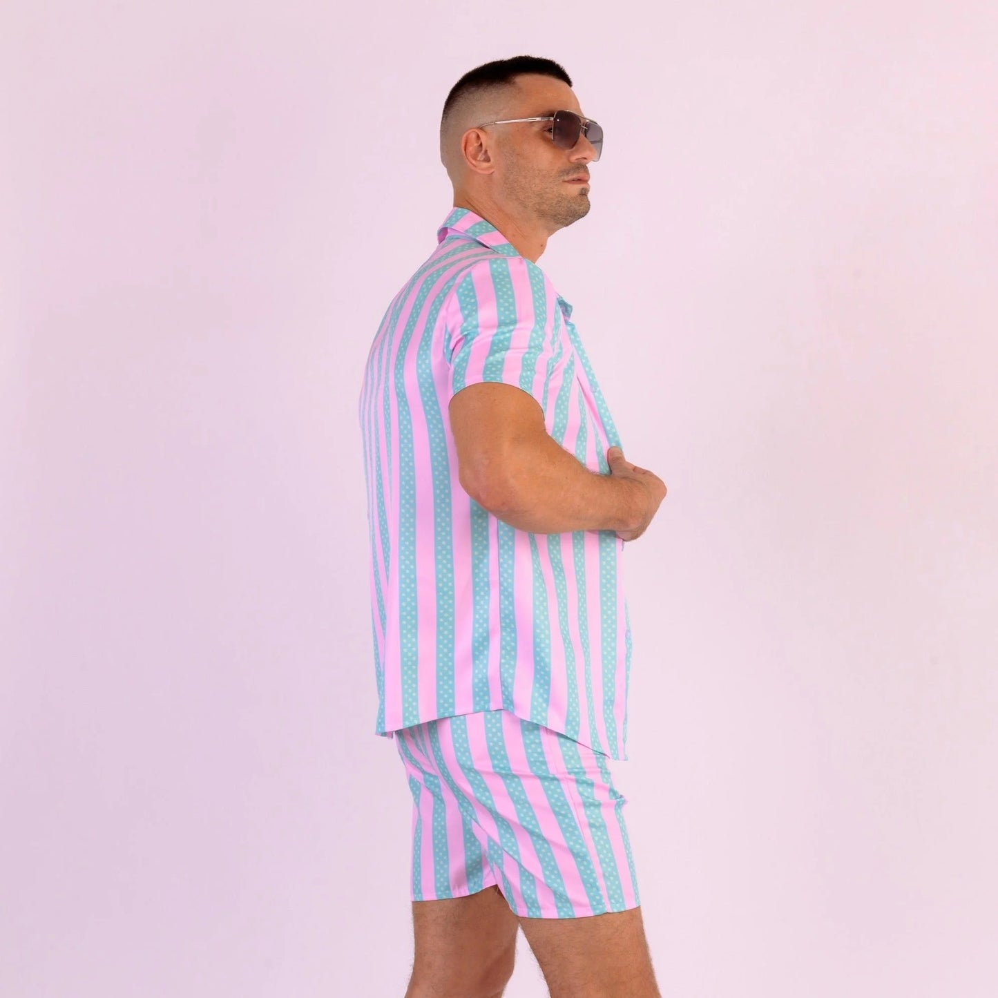 Ken Beach Sorts Set Movie Outfit