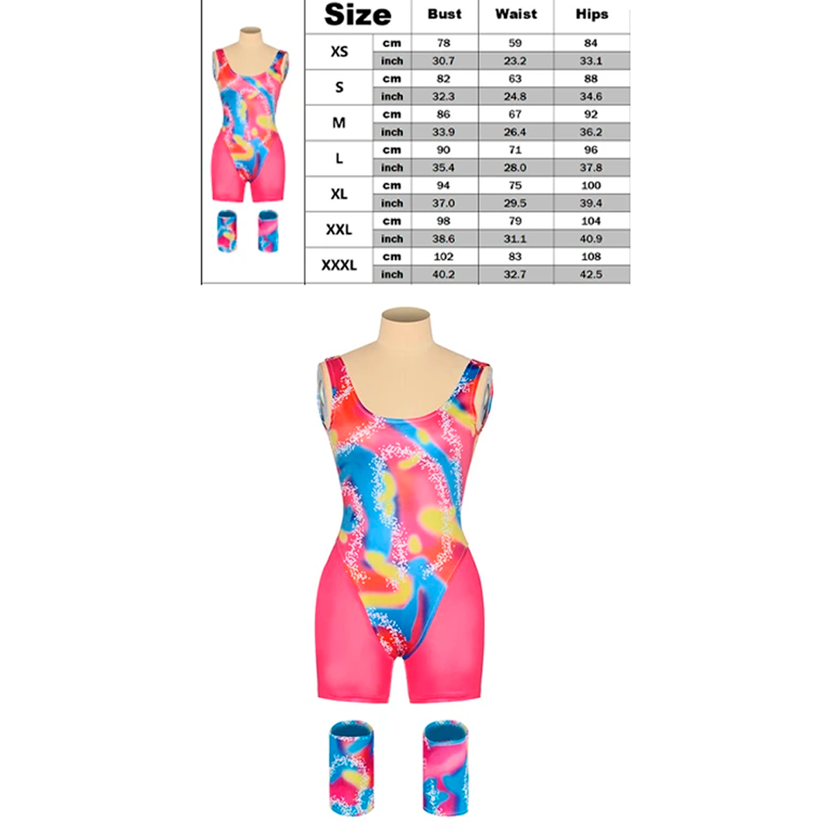 Fashion Doll's Outfit Workout Costume Rollerblade