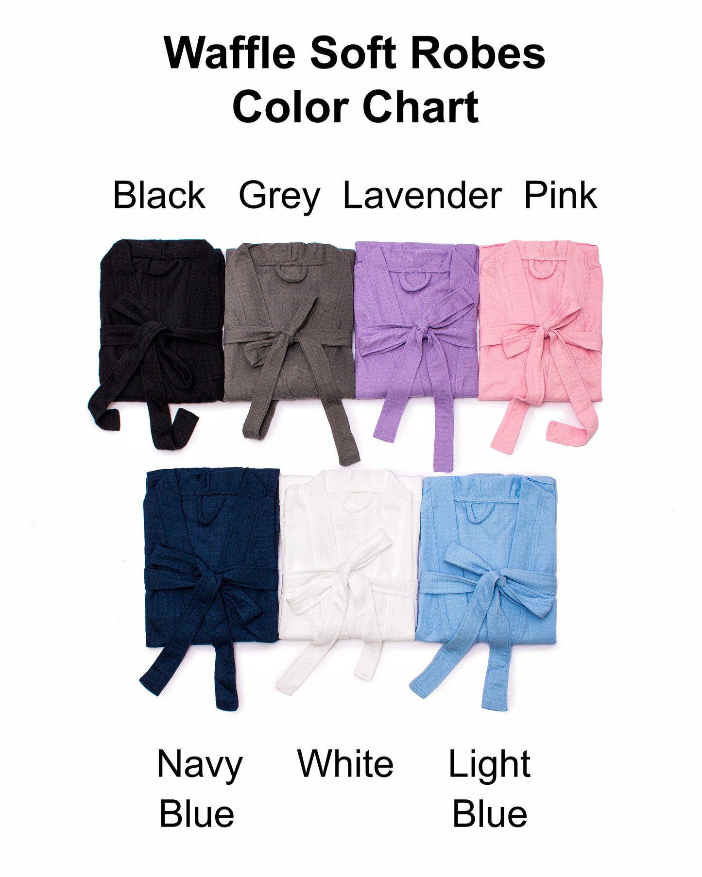 Set of 8 Waffle Knit Bridesmaids Robes