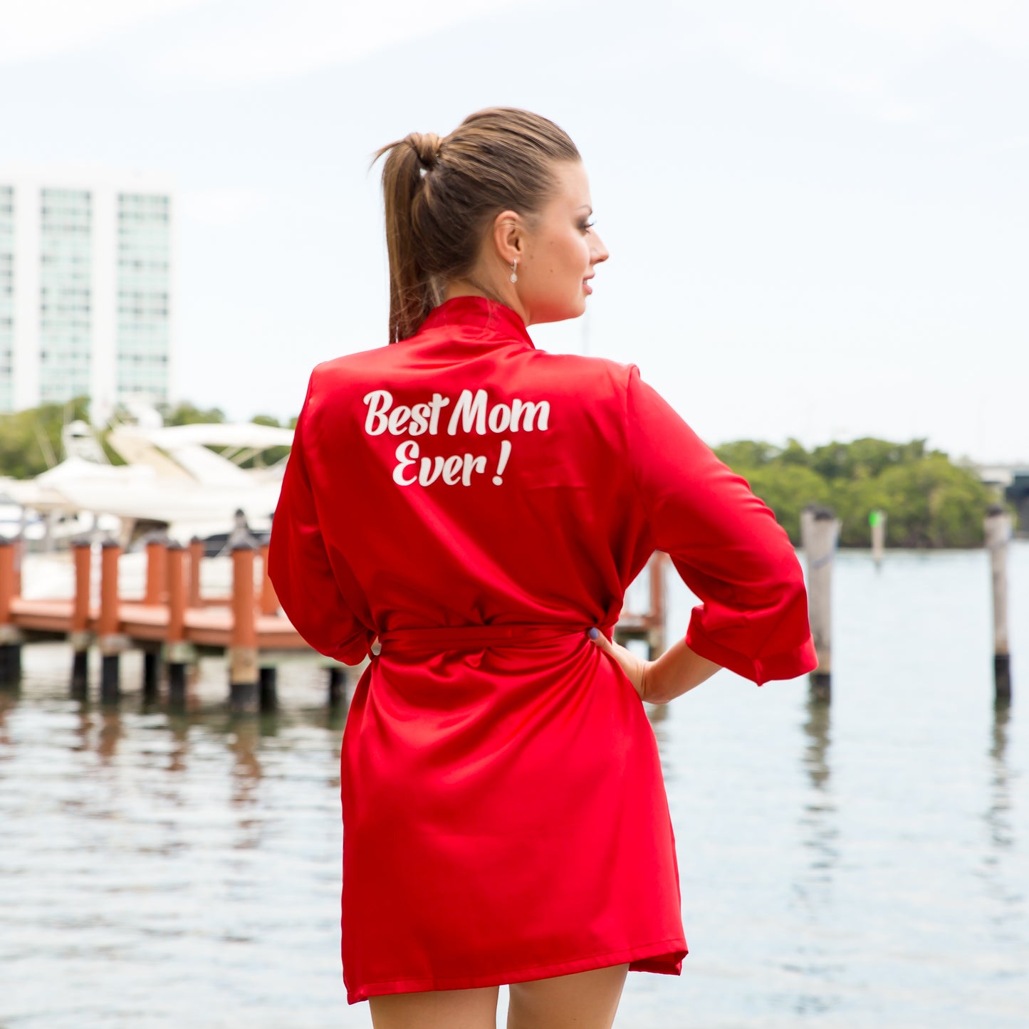 Best Mom Ever Satin Robes