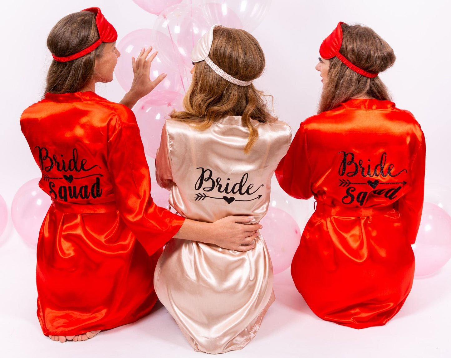 Set of 10 Bridesmaids Satin Robes