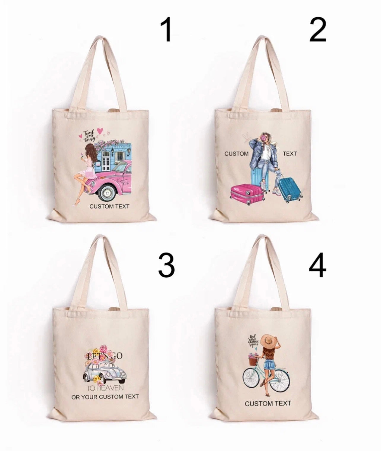 Personalized Summer Tote Bag Travel Totes Welcome Bag style4