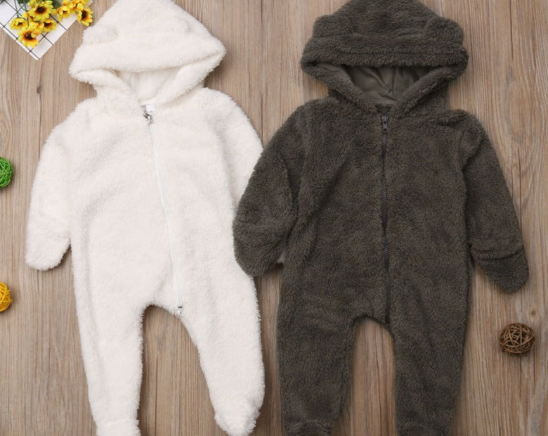 Plush Hooded Winter Romper