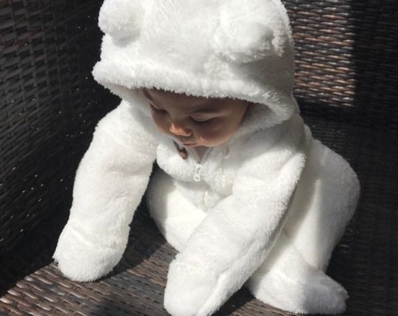 Plush Hooded Winter Romper