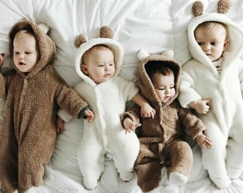 Plush Hooded Winter Romper