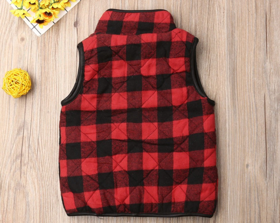 Christmas Buffalo Plaid Custom Vest