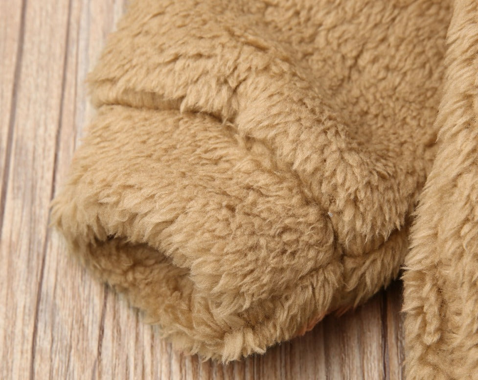 Newborn Bambi Hooded Winter Romper