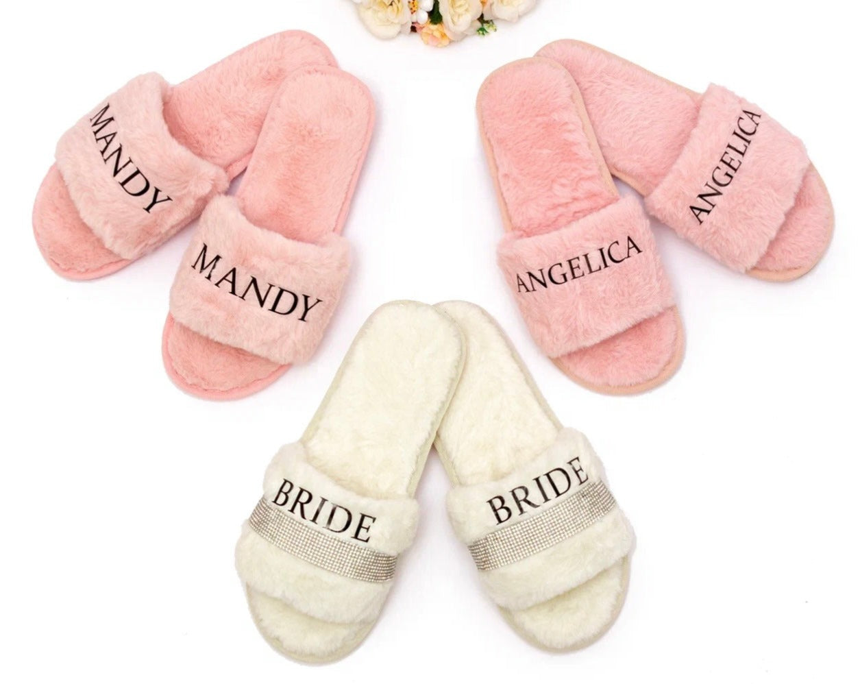 Bachelorette Party Customized Fluffy Slippers