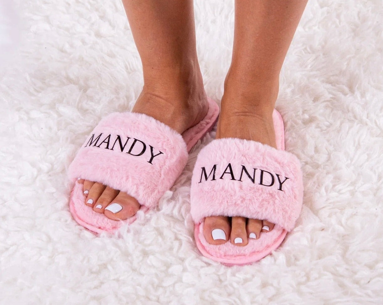 Bachelorette Party Customized Fluffy Slippers