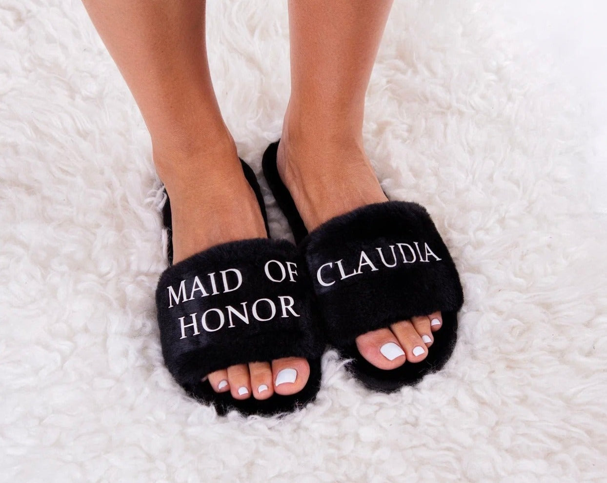 Bachelorette Party Customized Fluffy Slippers