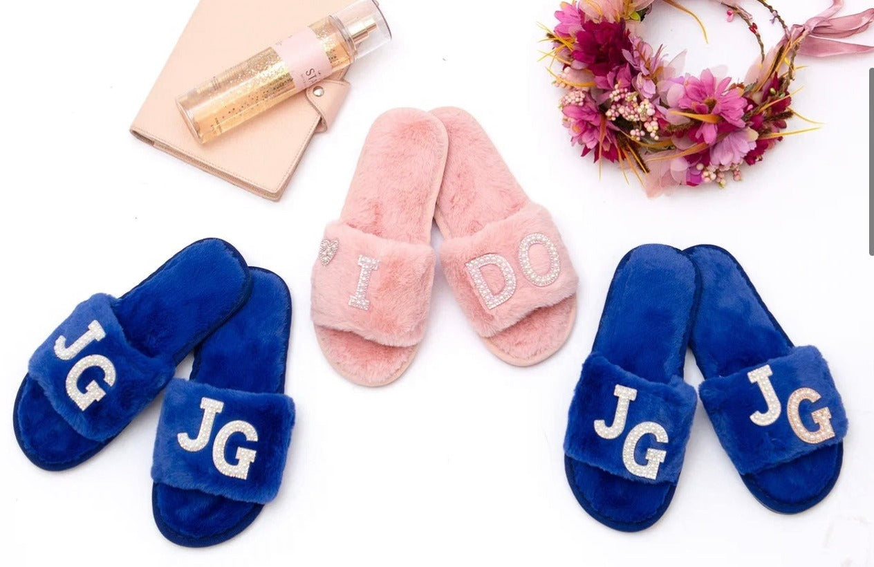 I DO CREW Custom Fluffy Slippers