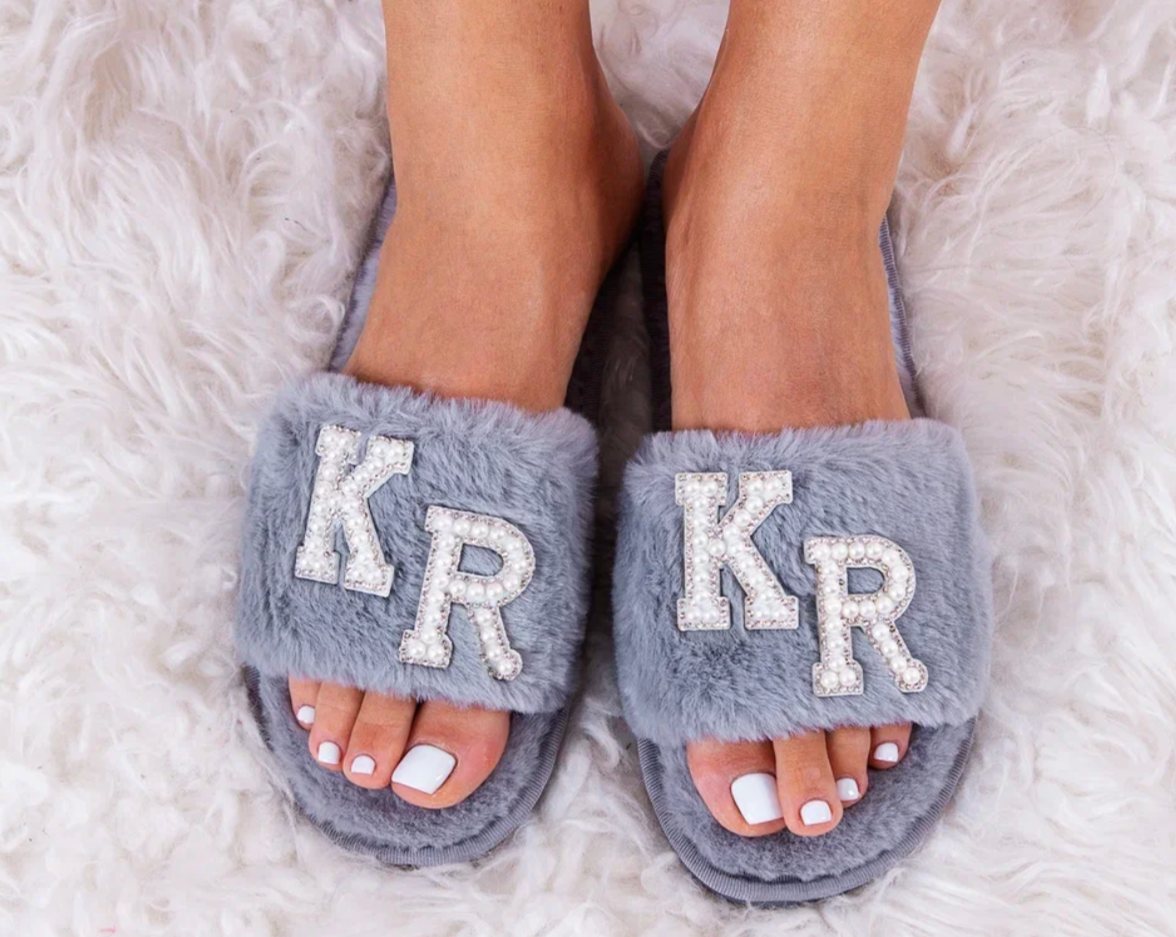 I DO CREW Custom Fluffy Slippers