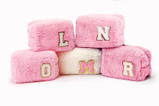 Fluffy Custom Make Up Bags Bridesmaid Gifts