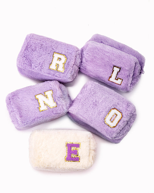 Fluffy Custom Make Up Bags Bridesmaid Gifts