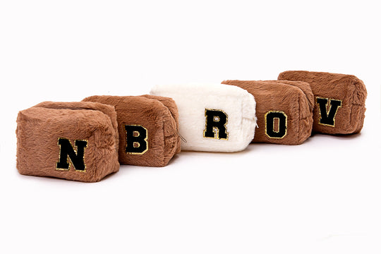 Fluffy Custom Make Up Bags Bridesmaid Gifts