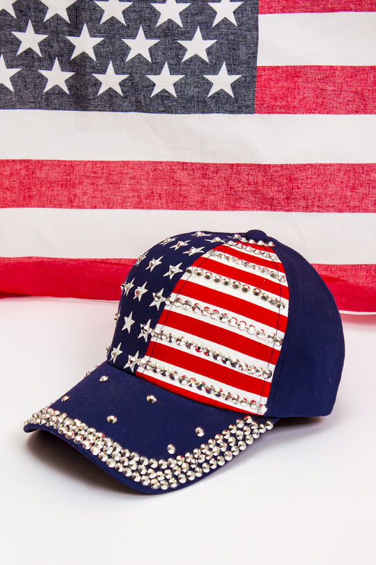 USA Glad Rhinestone Trucker Caps