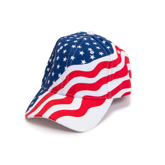 American USA Flag Hat Cap July 4th USA Independence Day Stars & Stripes