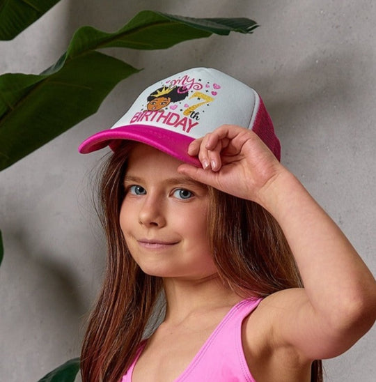 My Birthday Custom Kids Trucker Cap