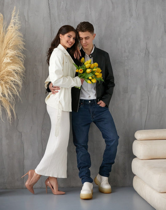 Custom Faux Leather Mrs Jacket