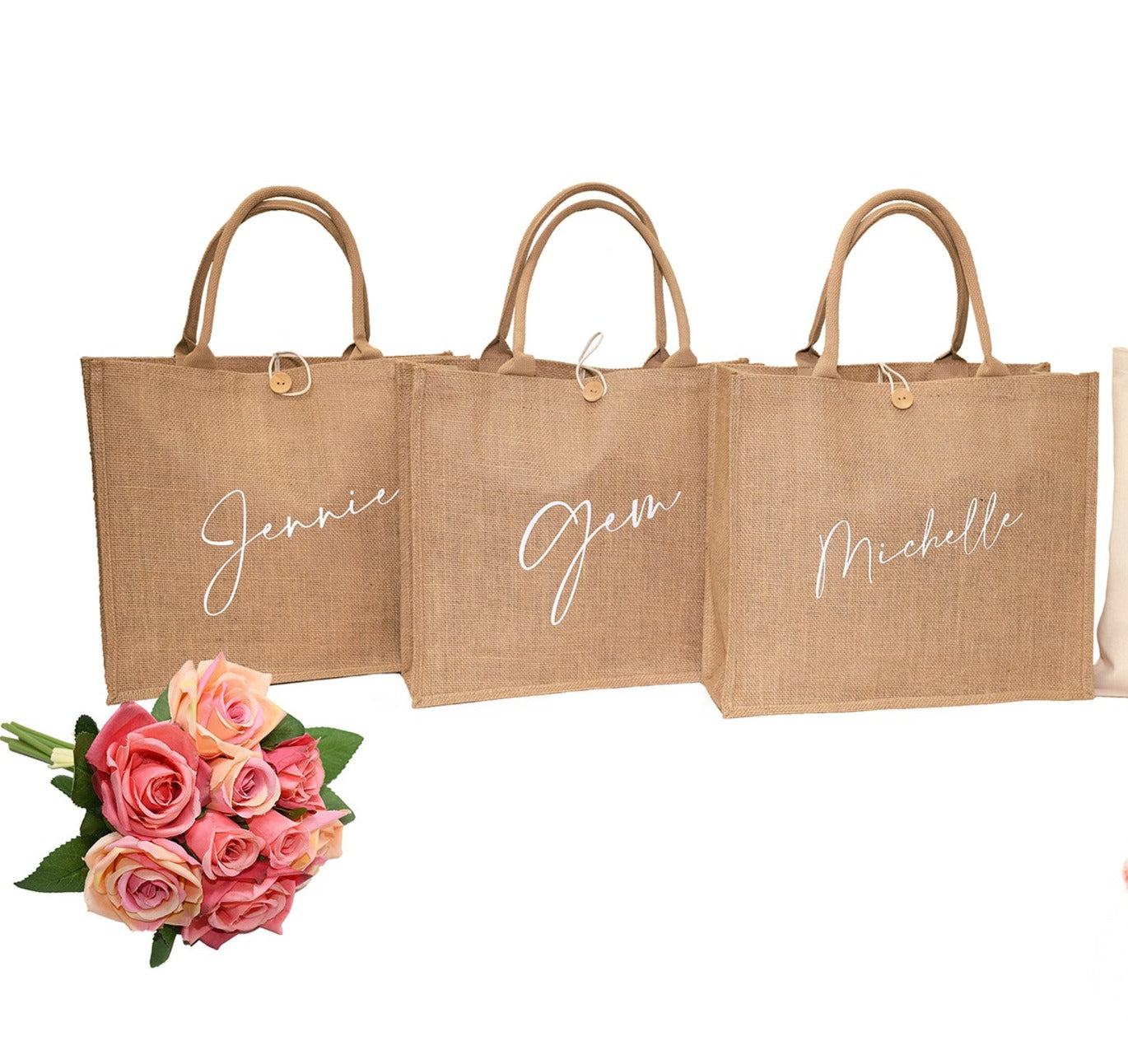 Custom Beach Tote bag for Bridesmaid gifts style1