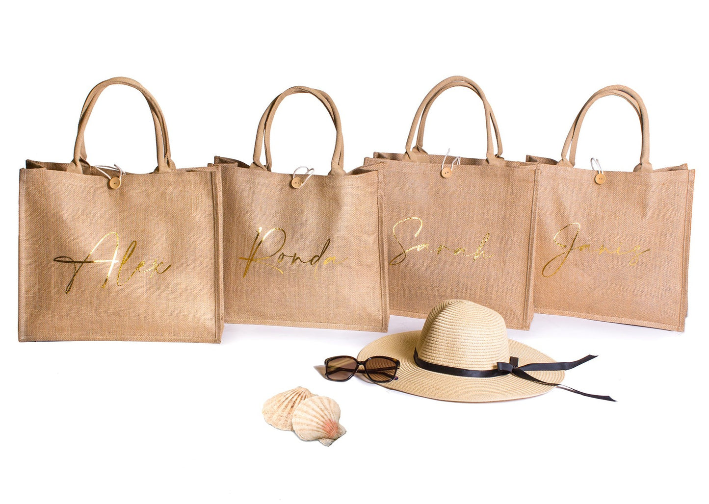 Custom Beach Tote bag for Bridesmaid gifts style1