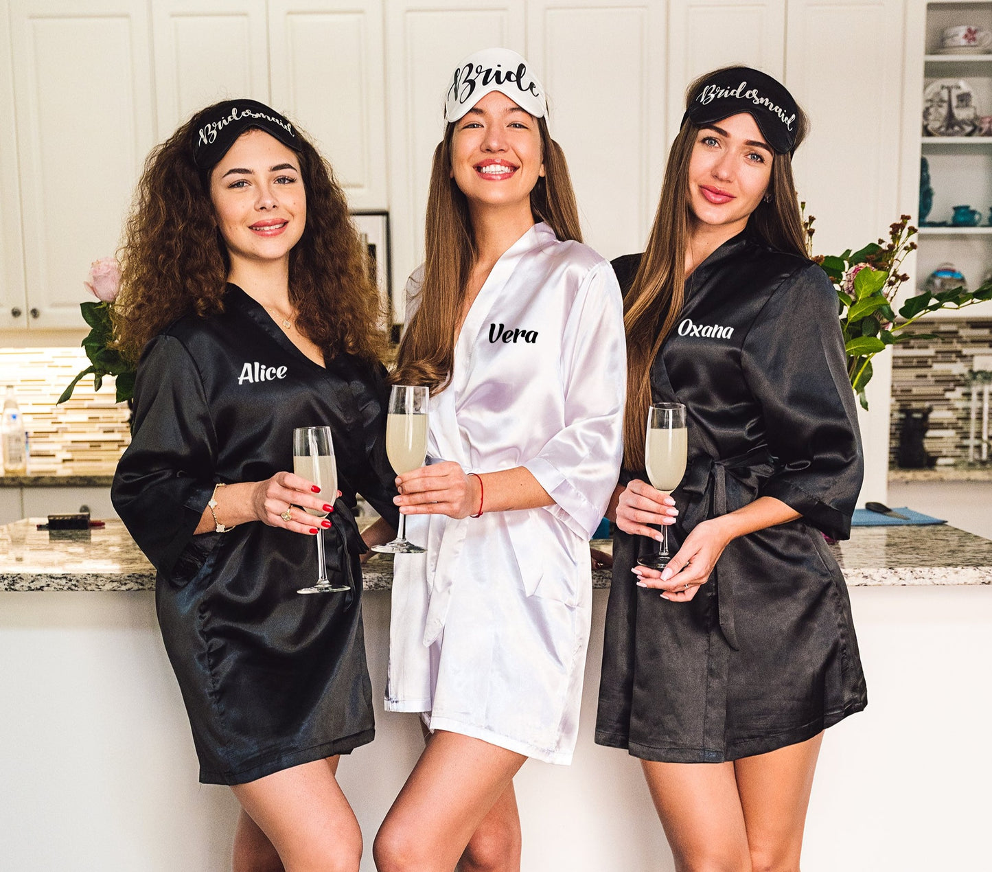 Customized Bridesmaids Satin Robes