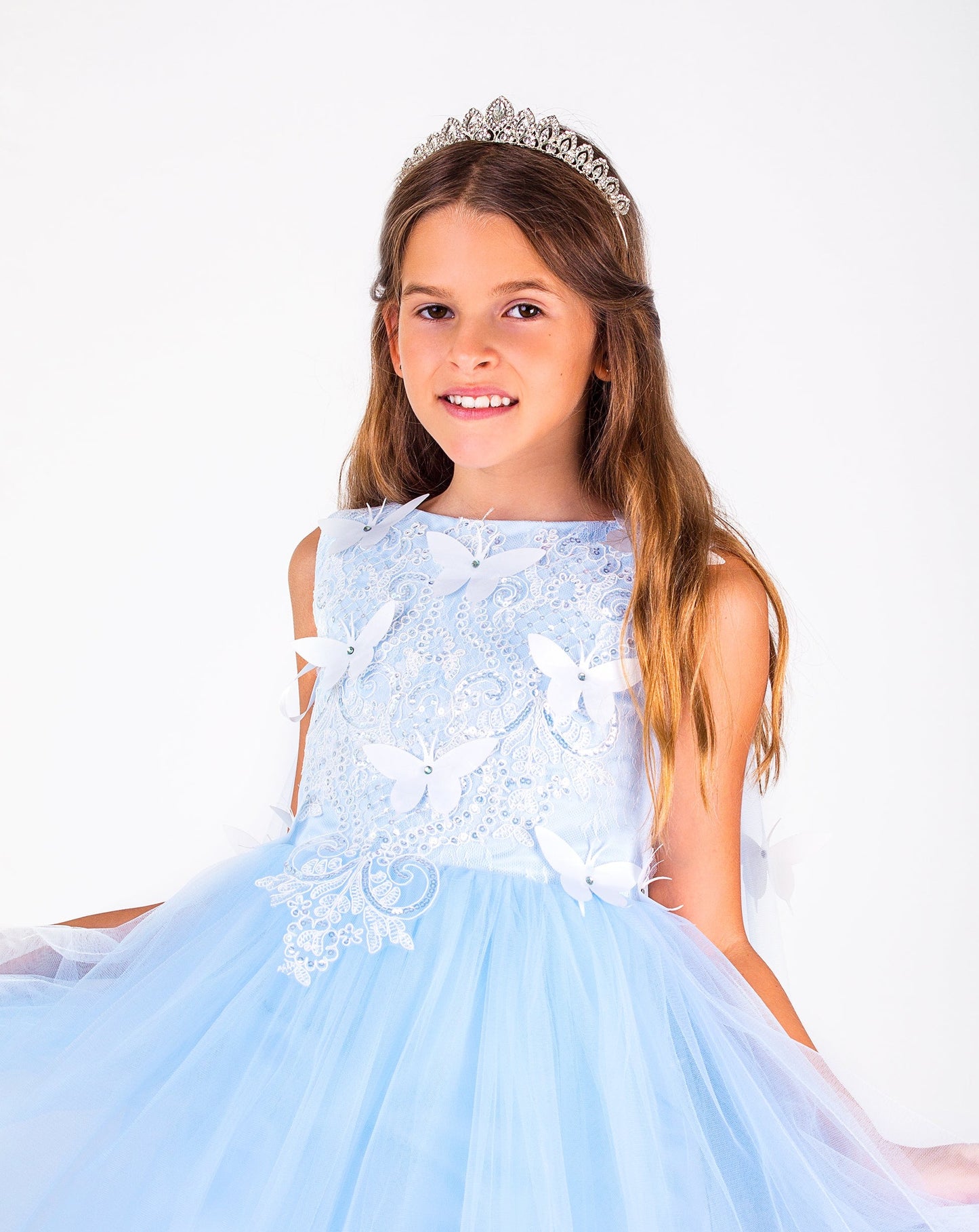 Butterfly Flower Girl Dress Birthday Princess Dress