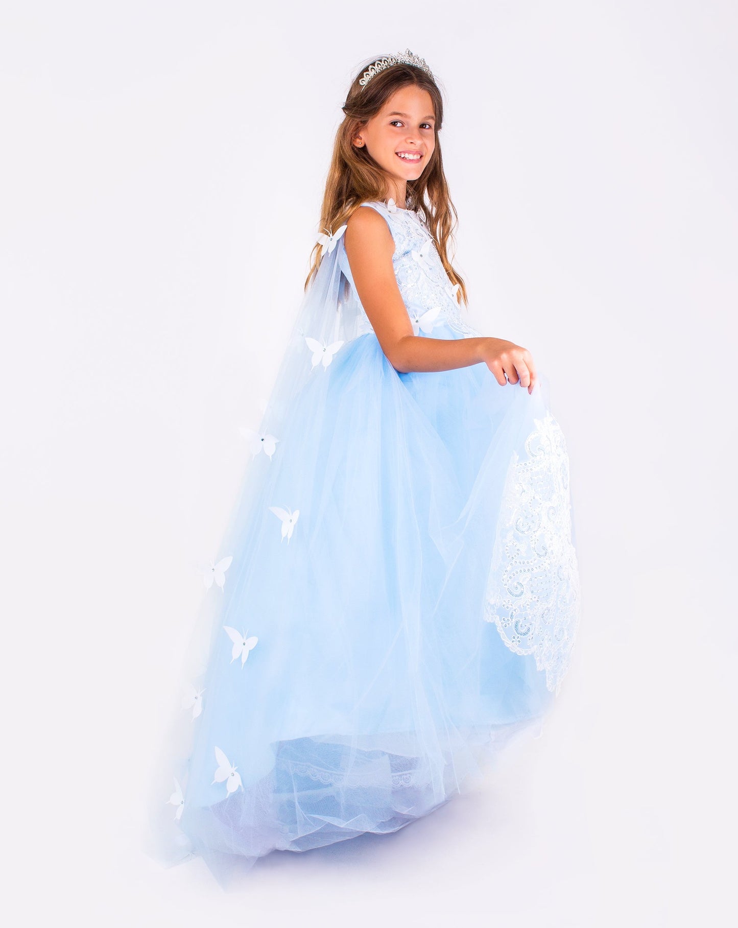 Butterfly Flower Girl Dress Birthday Princess Dress