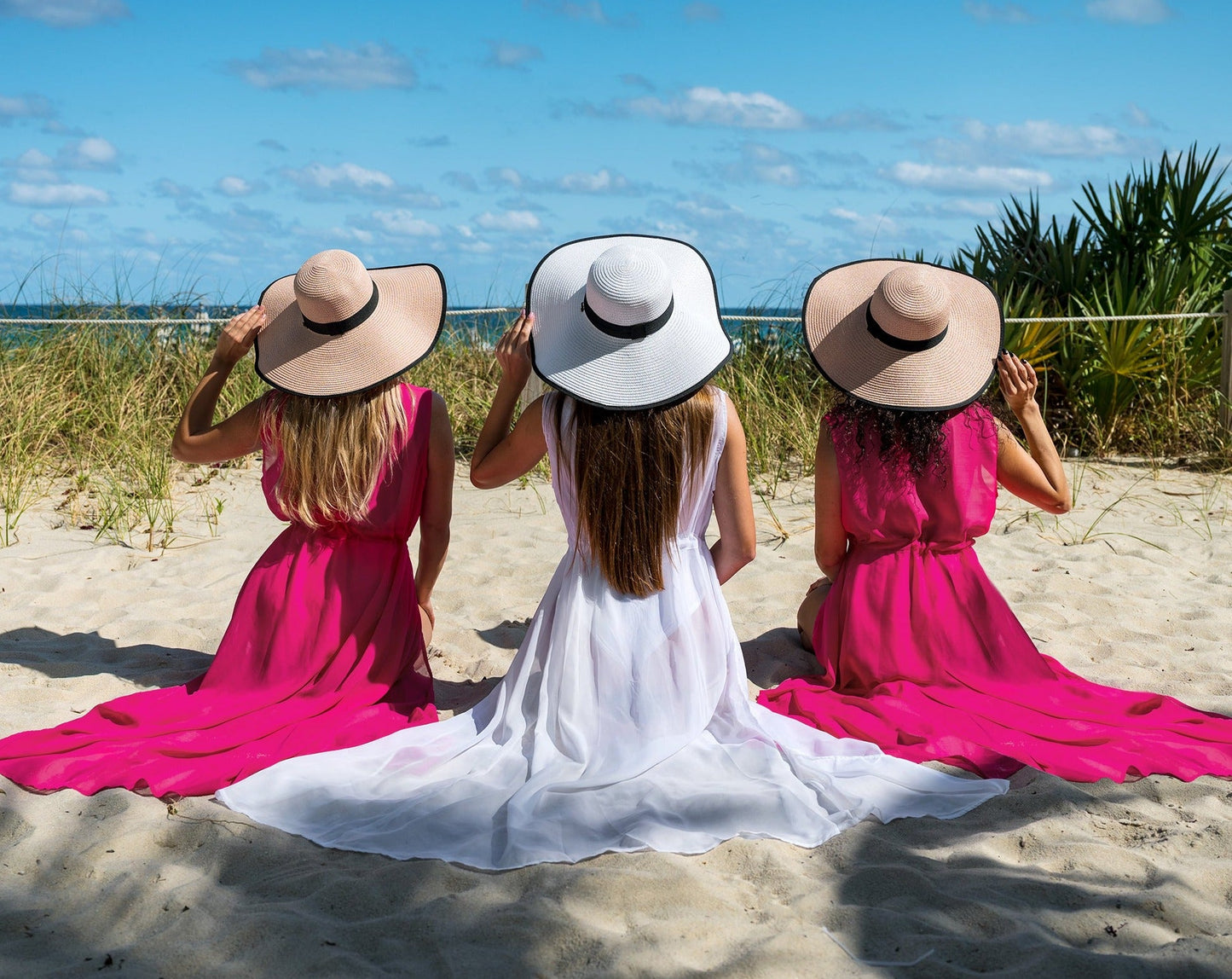 Bride and Bridesmaids Custom Beach Long Cover Ups - Beach