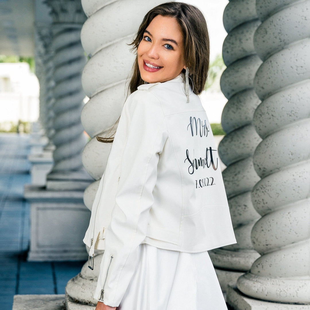 Bride Custom Leather Jacket - Custom jackets