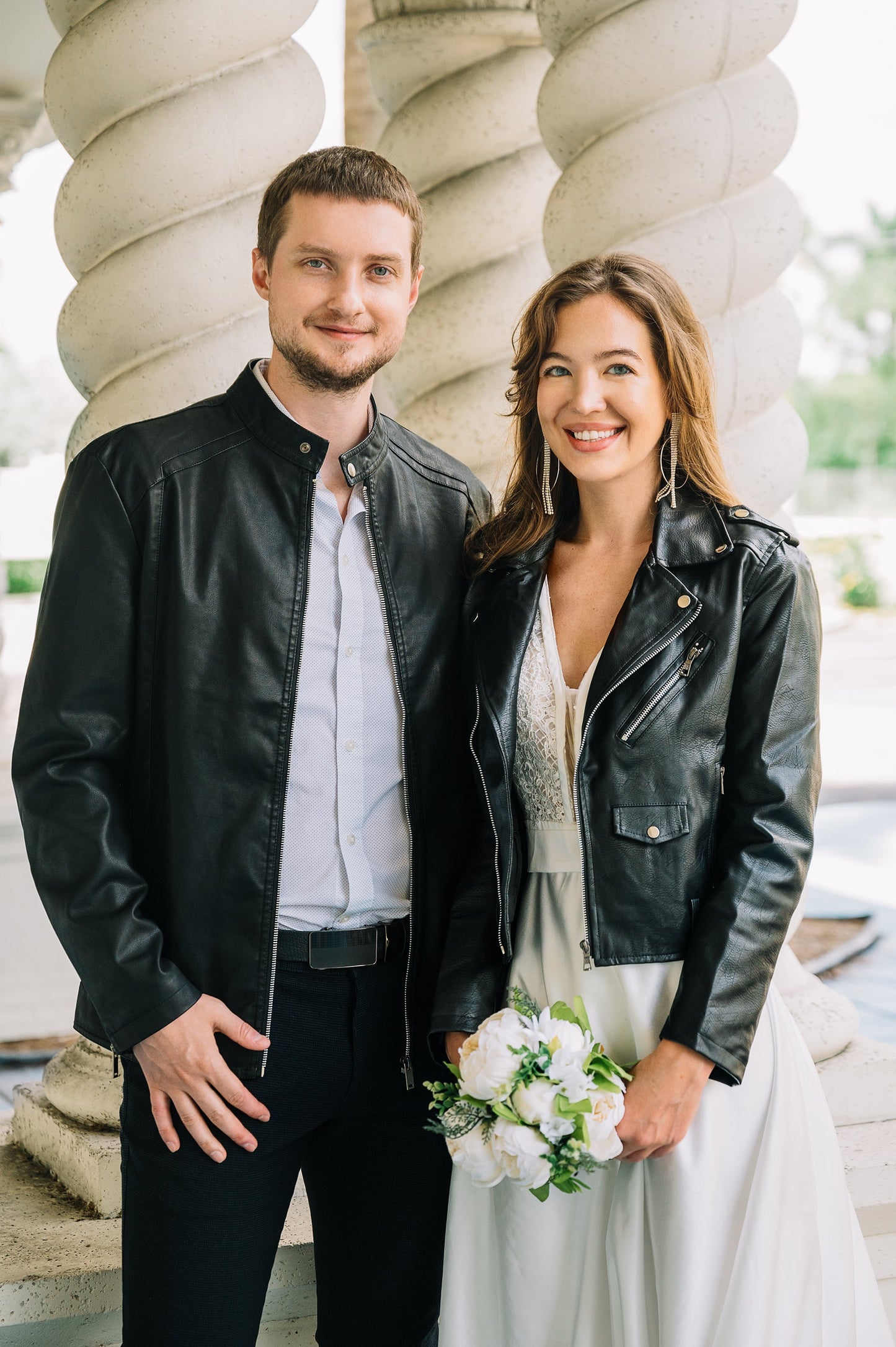 Bride Custom Leather Jacket - Custom jackets