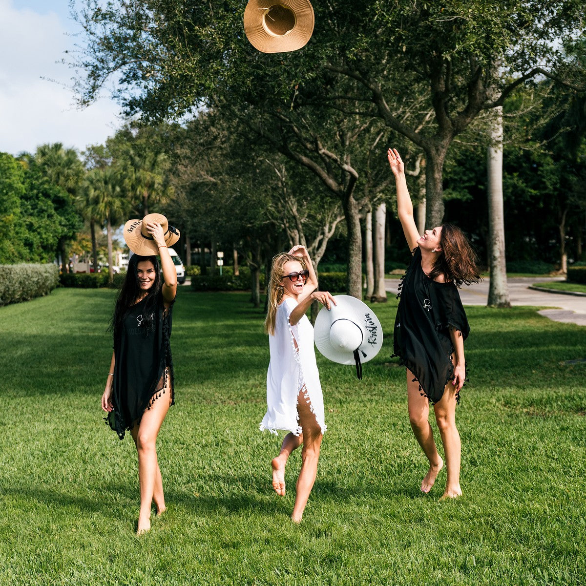 Bride Squad Custom Beach Cover Up with Tassels - Beach Cover