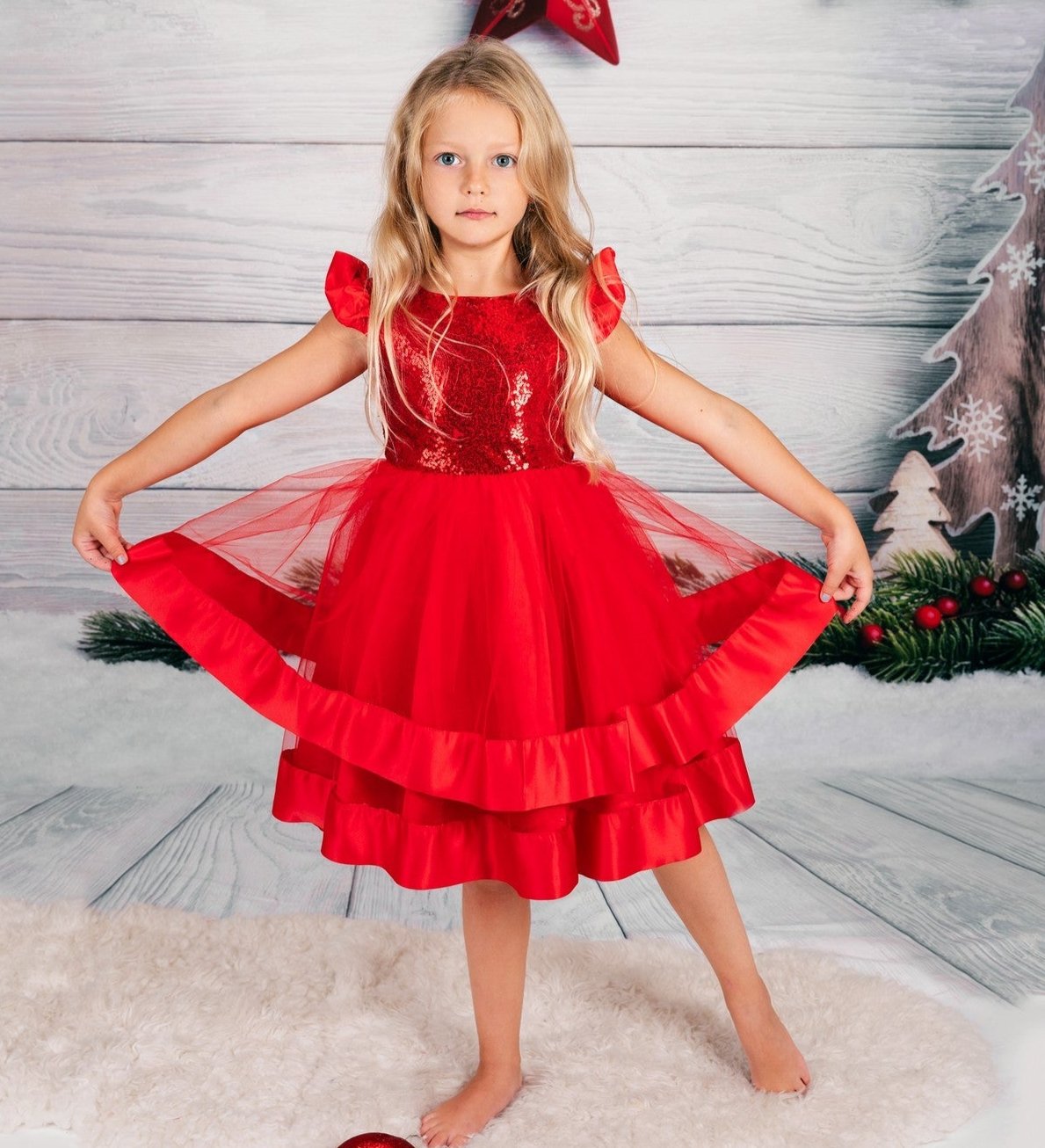 Tutu Dress Cheap Girls Christmas Dresses Santa Baby Christmas Tutu