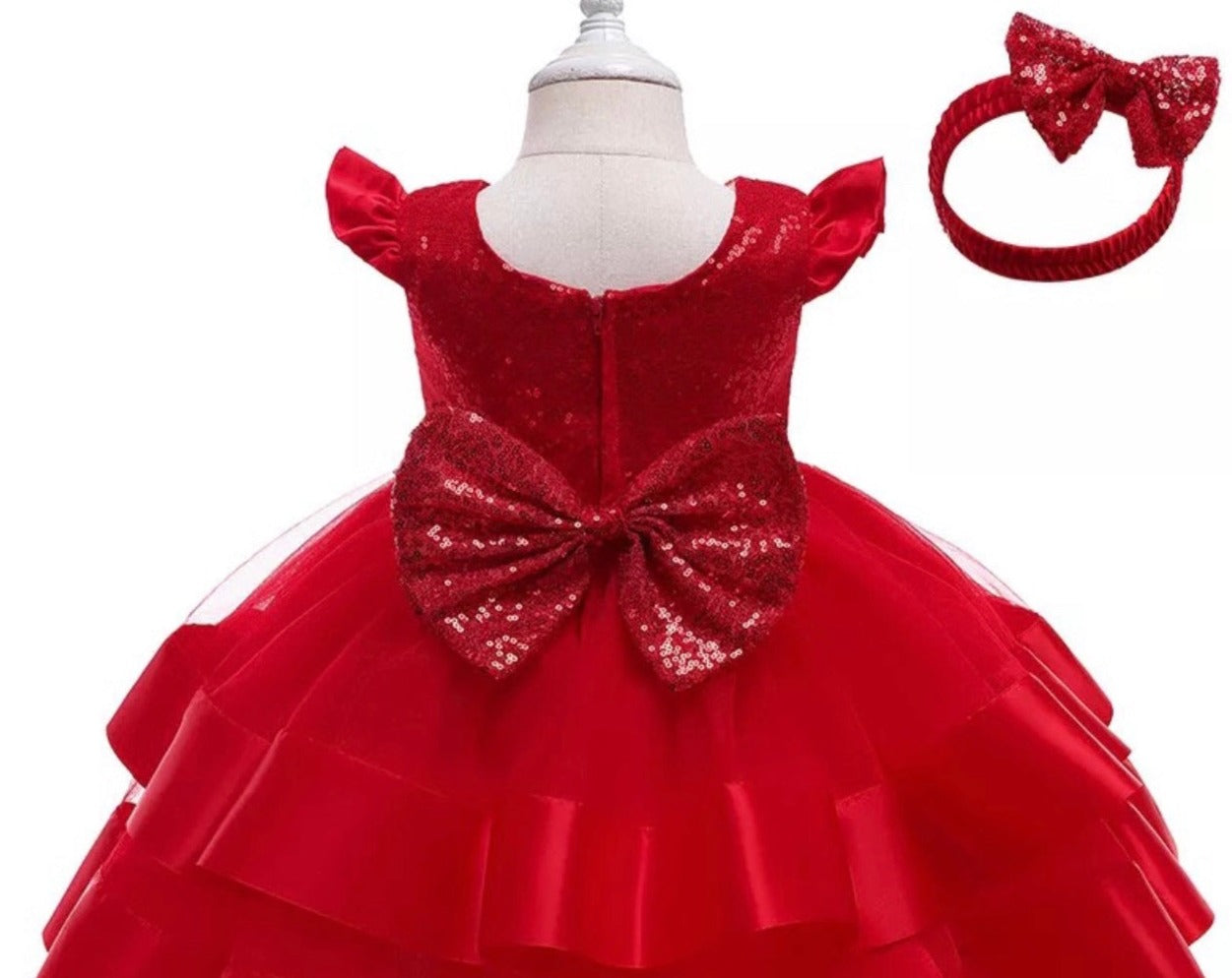 Christmas Girl Sequin Dress - Kids clothes