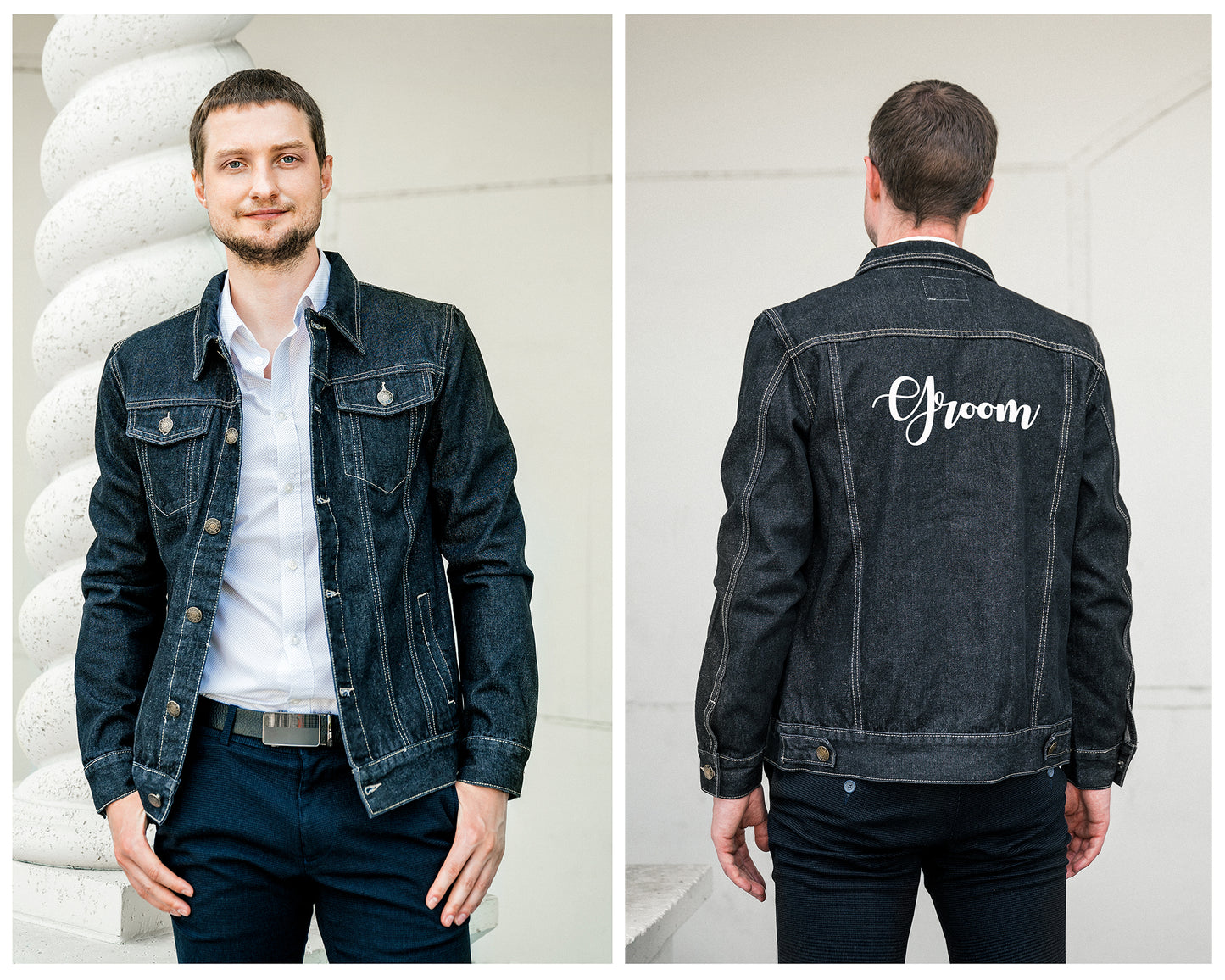 Denim Custom Couple Jackets