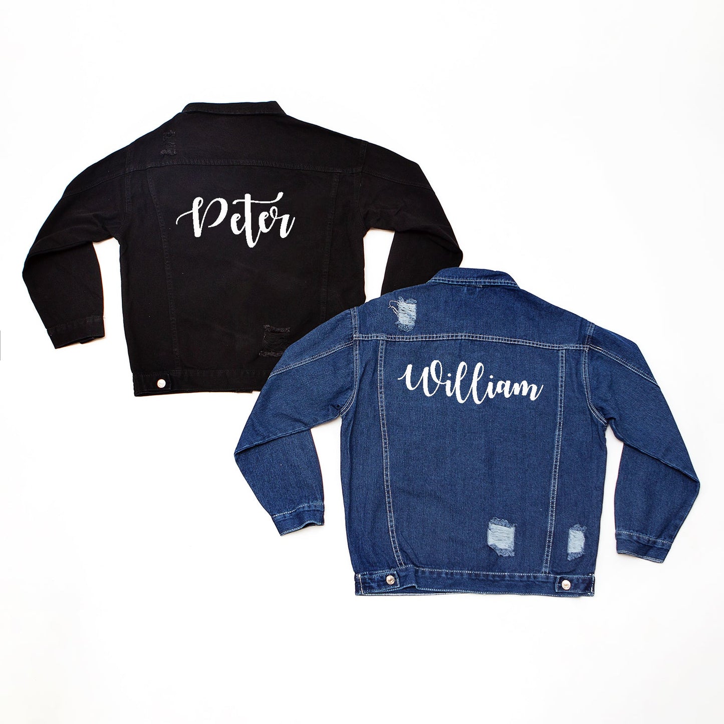 Custom Couple Denim Jackets - Custom jackets