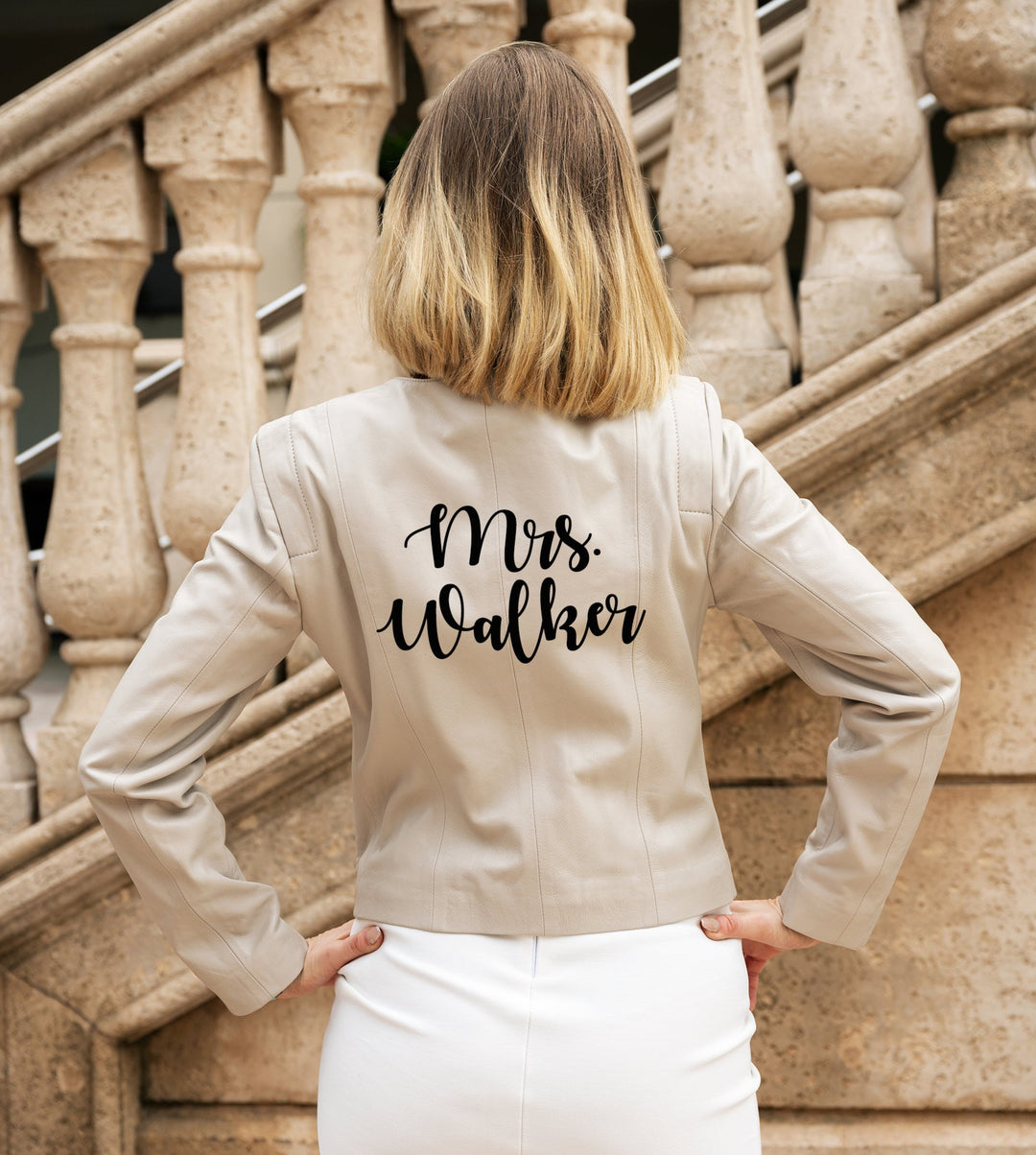 Custom Genuine Leather Jacket for Wedding - Custom jacket