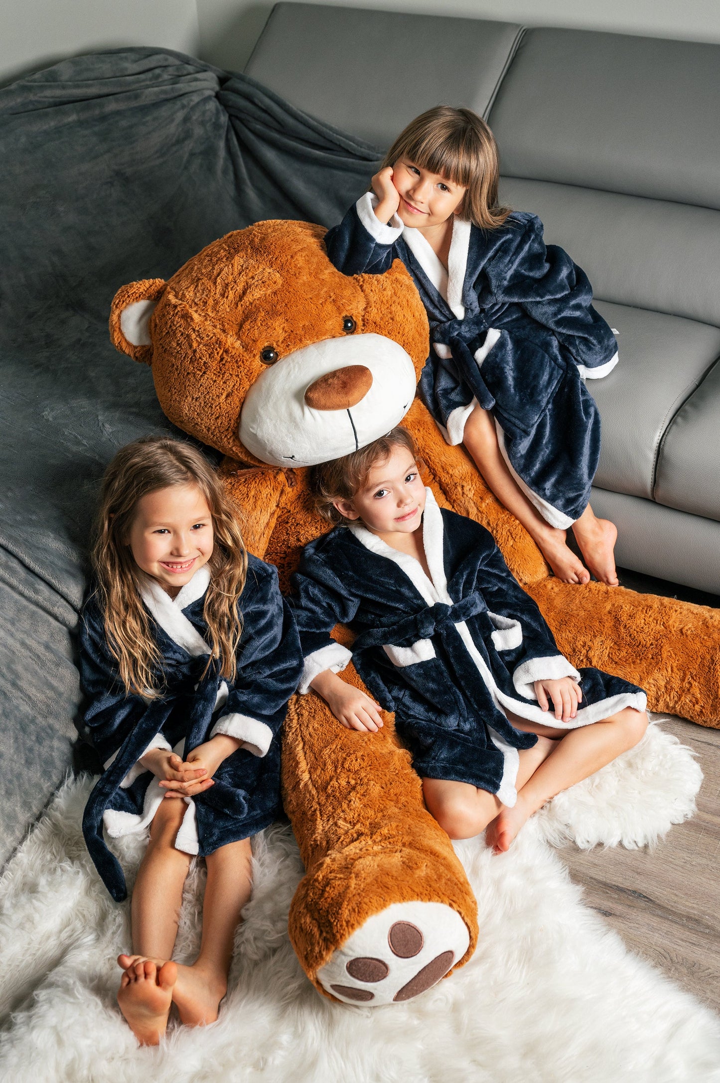 Custom Kids Plush Birthday Spa Bathrobes - kids bathrobes