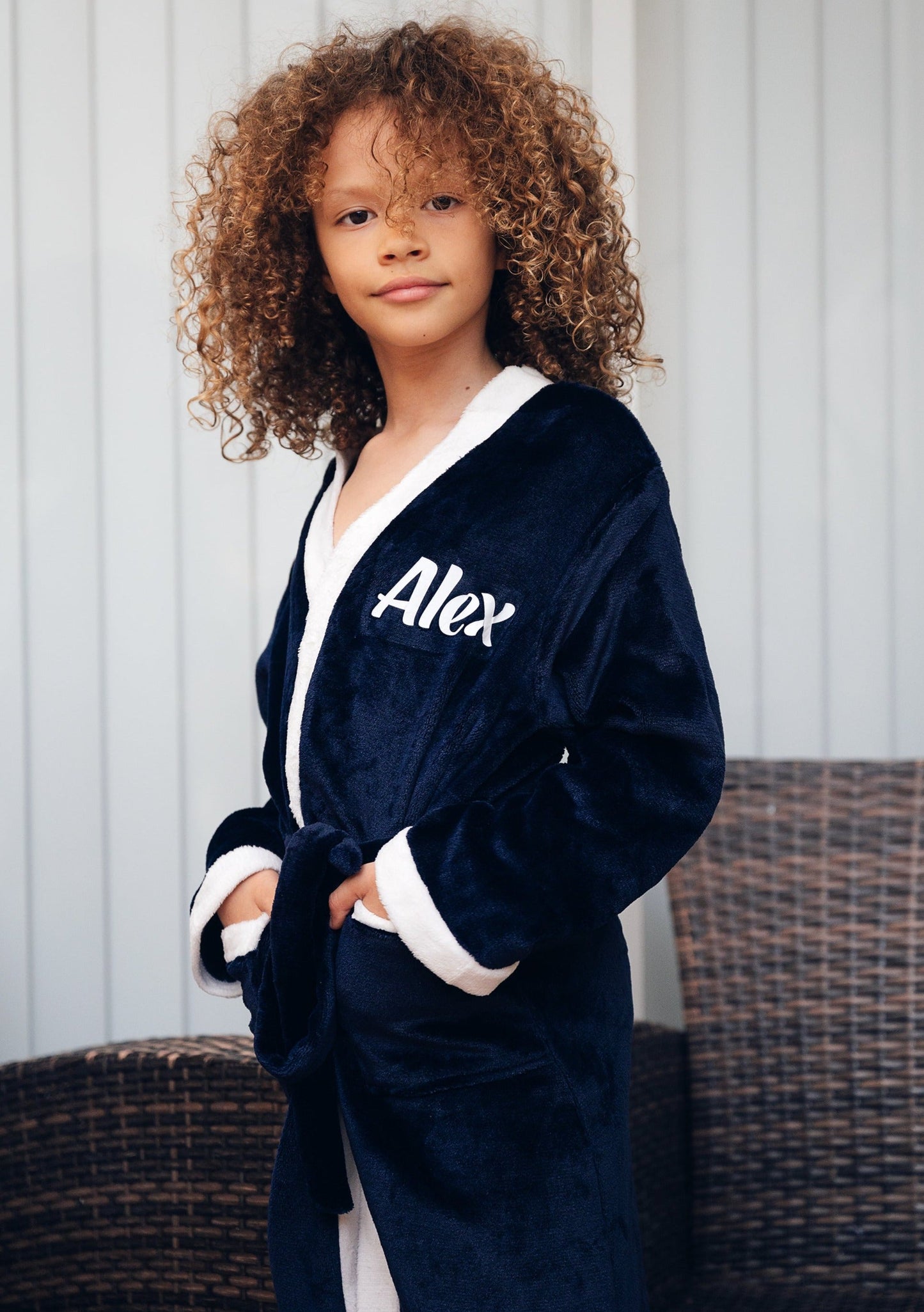 Custom Kids Plush Birthday Spa Bathrobes - kids bathrobes
