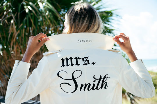 Custom Leather Mrs. Jacket Gothic Style - Custom jackets