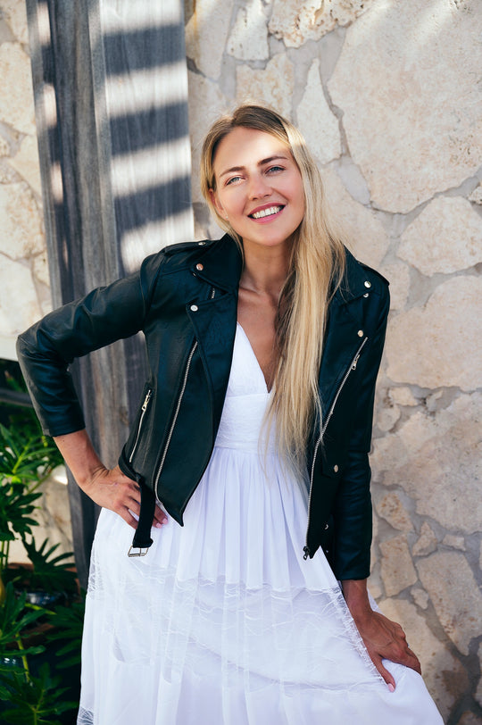 Custom Leather Mrs. Jacket Gothic Style - Custom jackets