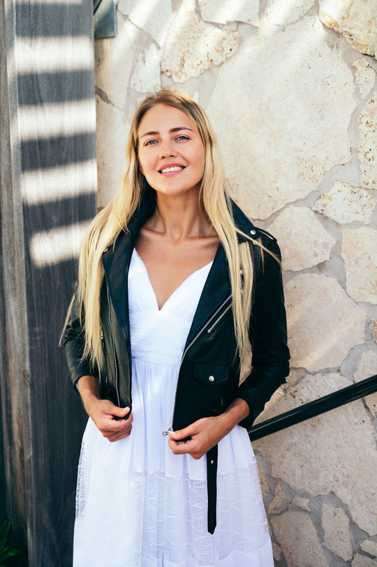 Custom Leather Mrs. Jacket Gothic Style - Custom jackets